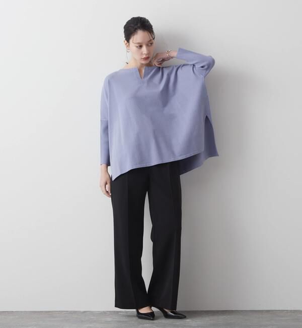 Liesse「キーネックワイドニット」|ニット・セーター|