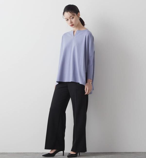 Liesse「キーネックワイドニット」|ニット・セーター|