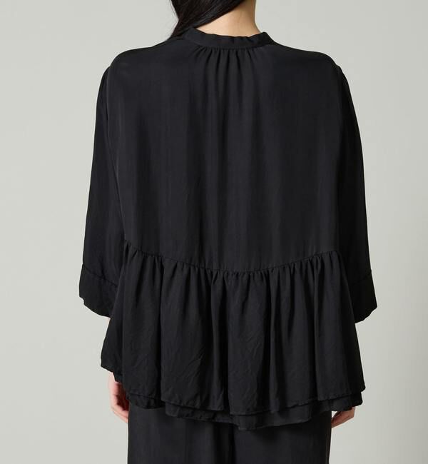 Liesse「ペプラムギャザーブラウス（セットアップ対応）」|シャツ・ブラウス|