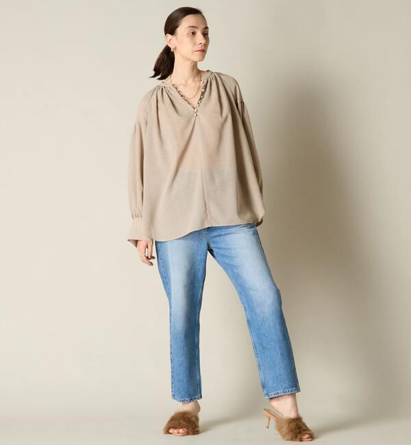 Liesse「エアリーギャザーブラウス」|シャツ・ブラウス|