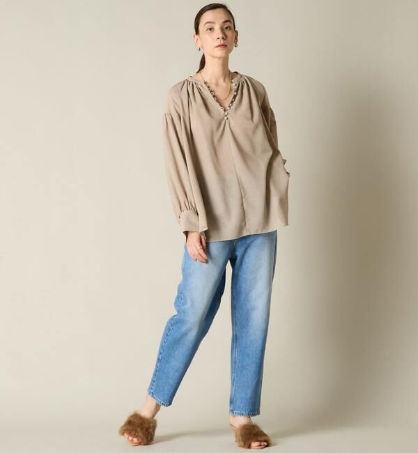 Liesse「エアリーギャザーブラウス」|シャツ・ブラウス|