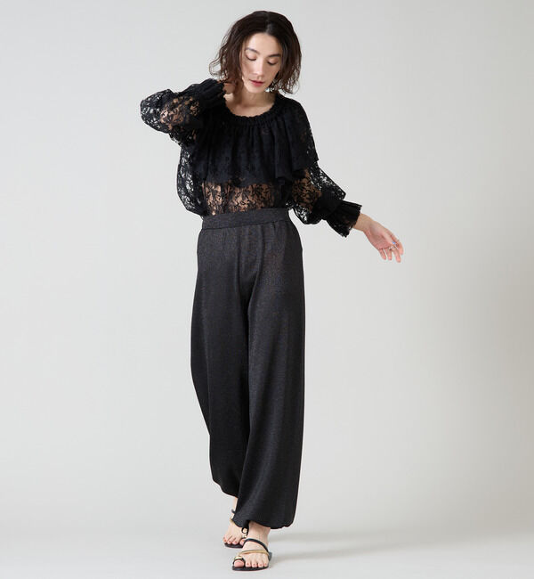 Liesse「ラメニットパンツ」|その他|