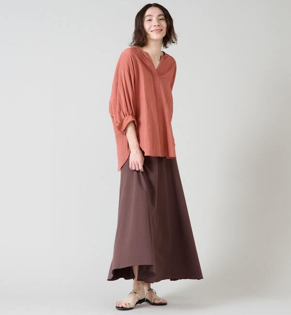 Liesse「スキッパーワイドドルマンブラウス」|シャツ・ブラウス|