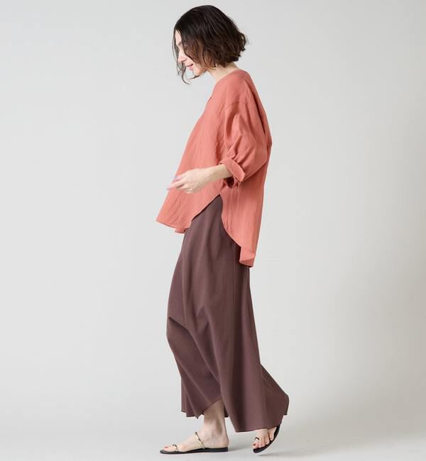 Liesse「スキッパーワイドドルマンブラウス」|シャツ・ブラウス|