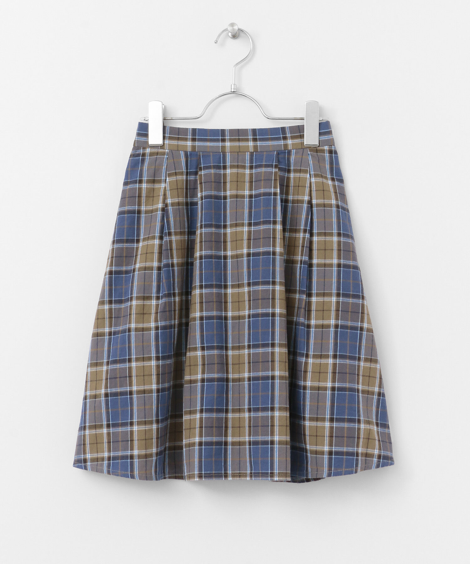 URBAN RESEARCH DOORS「FORK&SPOON　コットンリネンチェックスカート(KIDS)」|その他|