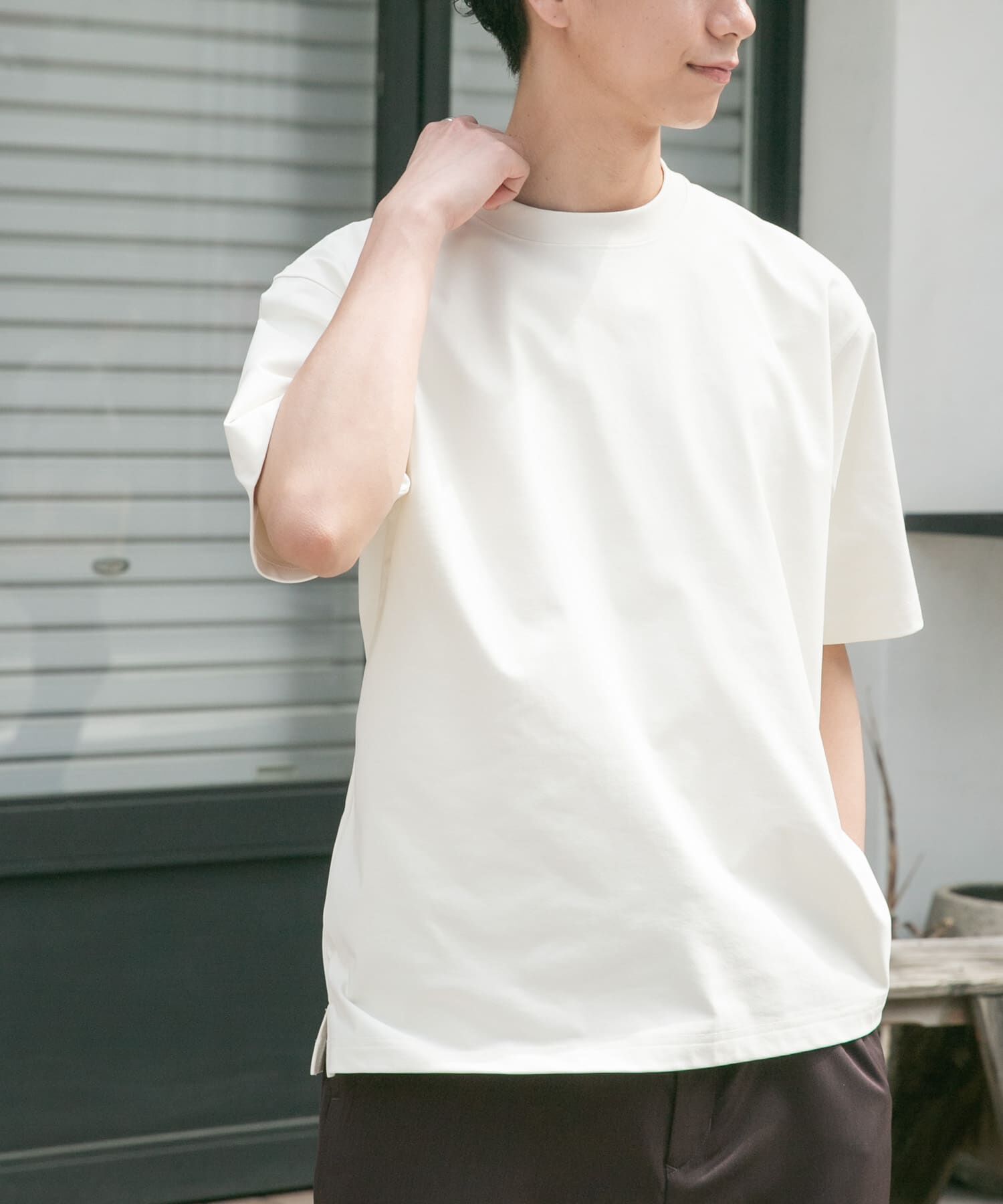 URBAN RESEARCH DOORS「FORK&SPOON　EXドライジャージーTシャツ」|Tシャツ・カットソー|