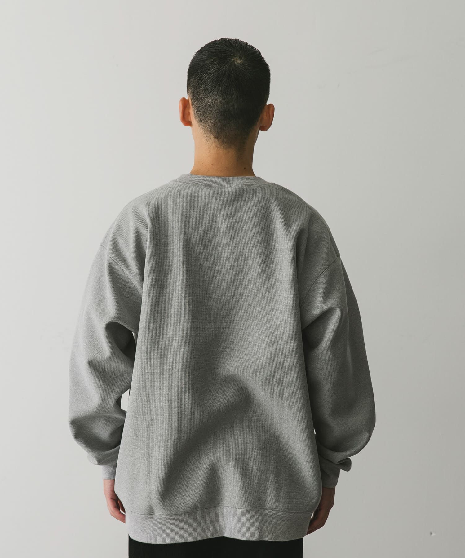 URBAN RESEARCH DOORS「『XLサイズ/WEB限定』ワッフルフリース クルーネック プルオーバー」|Tシャツ・カットソー|