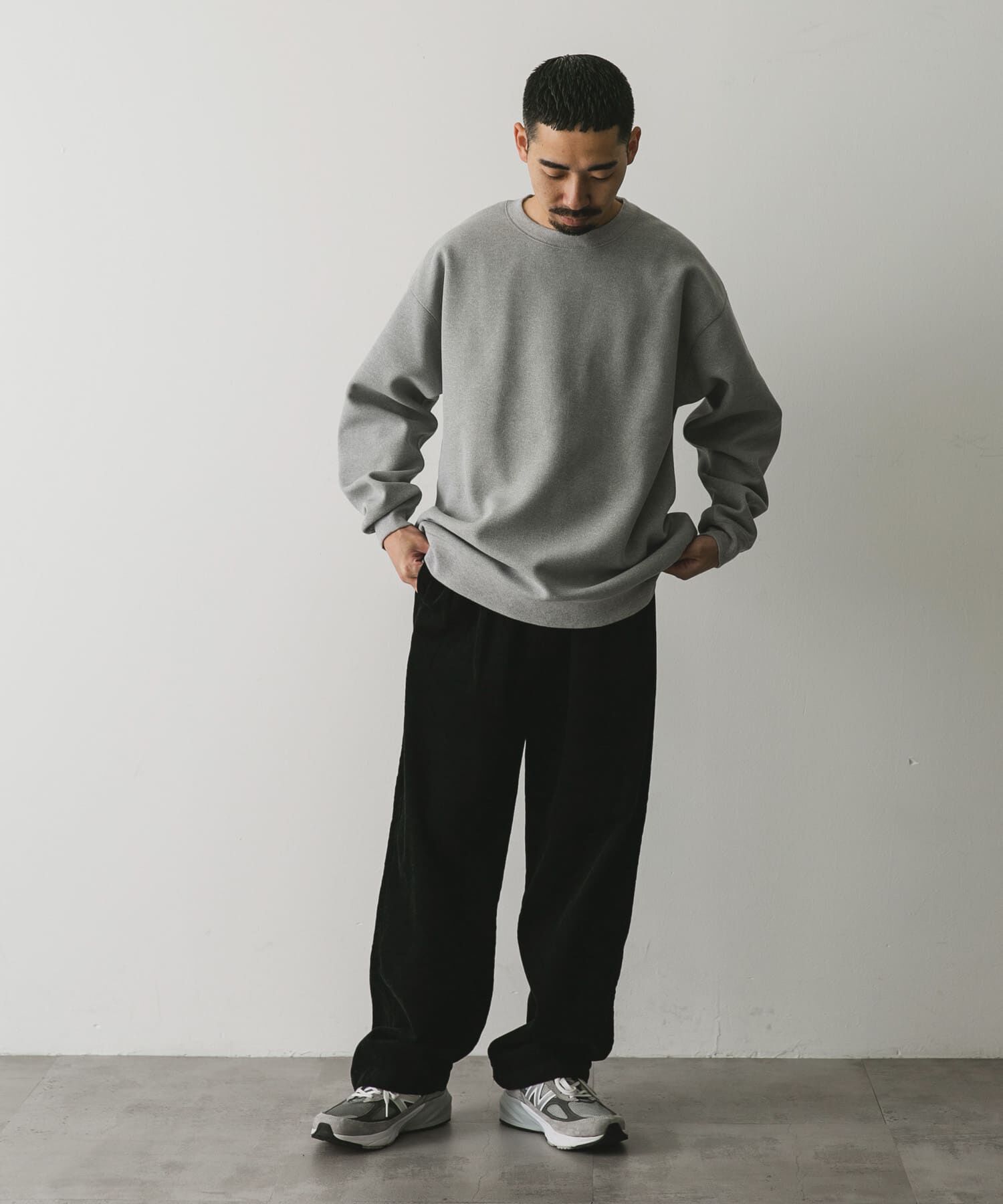 URBAN RESEARCH DOORS「『XLサイズ/WEB限定』ワッフルフリース クルーネック プルオーバー」|Tシャツ・カットソー|