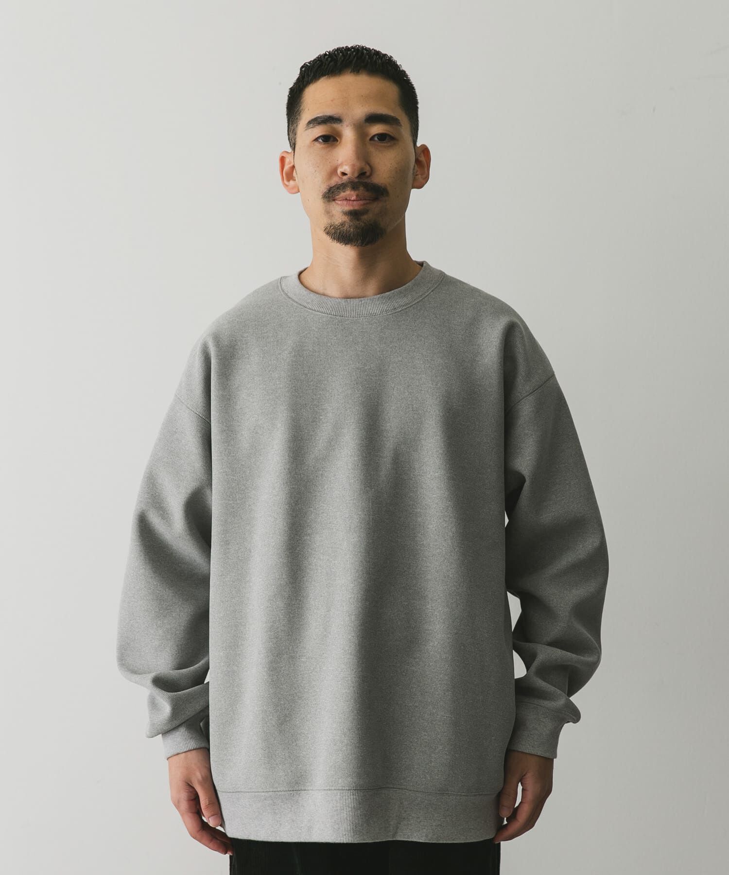 URBAN RESEARCH DOORS「『XLサイズ/WEB限定』ワッフルフリース クルーネック プルオーバー」|Tシャツ・カットソー|