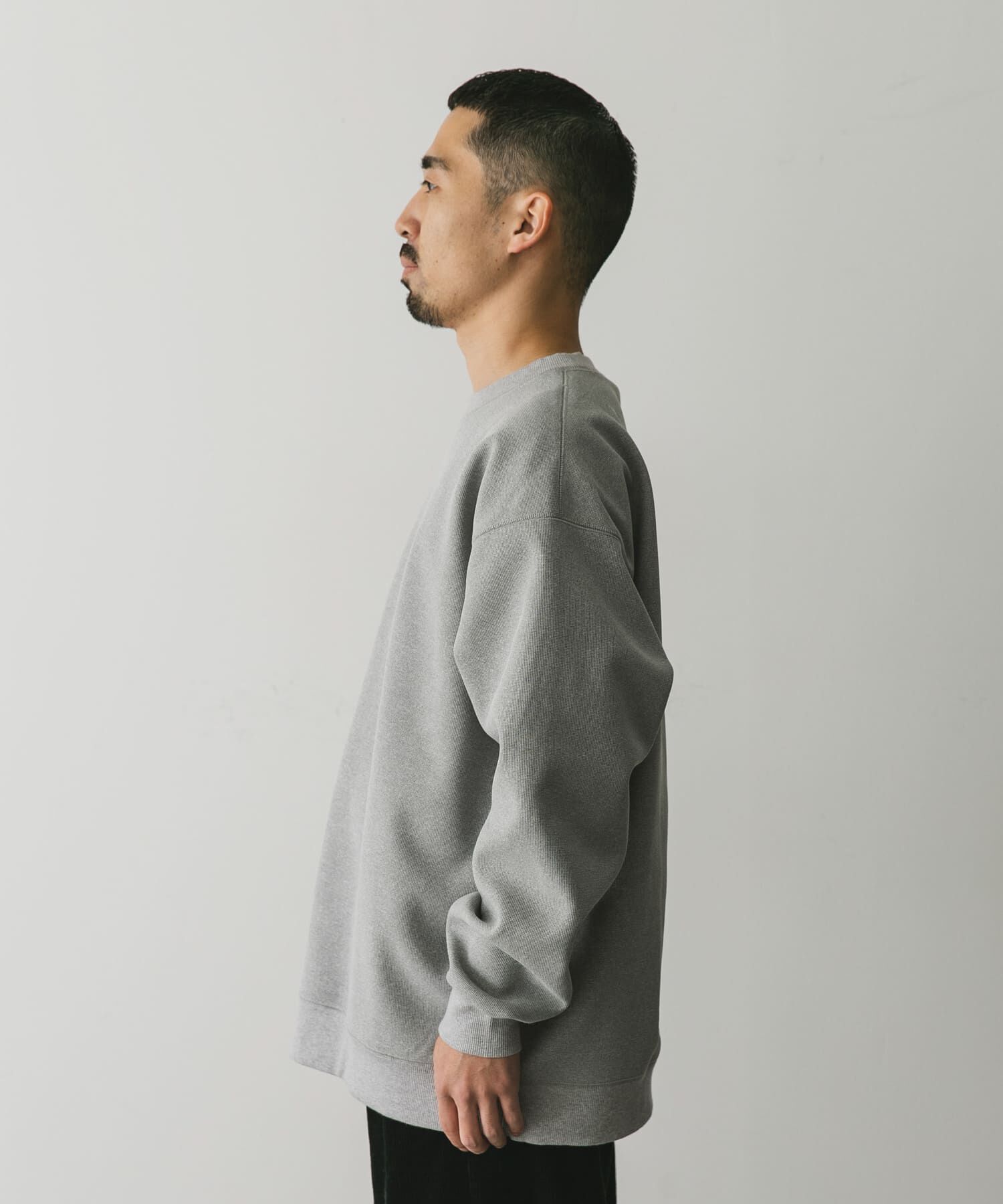URBAN RESEARCH DOORS「『XLサイズ/WEB限定』ワッフルフリース クルーネック プルオーバー」|Tシャツ・カットソー|