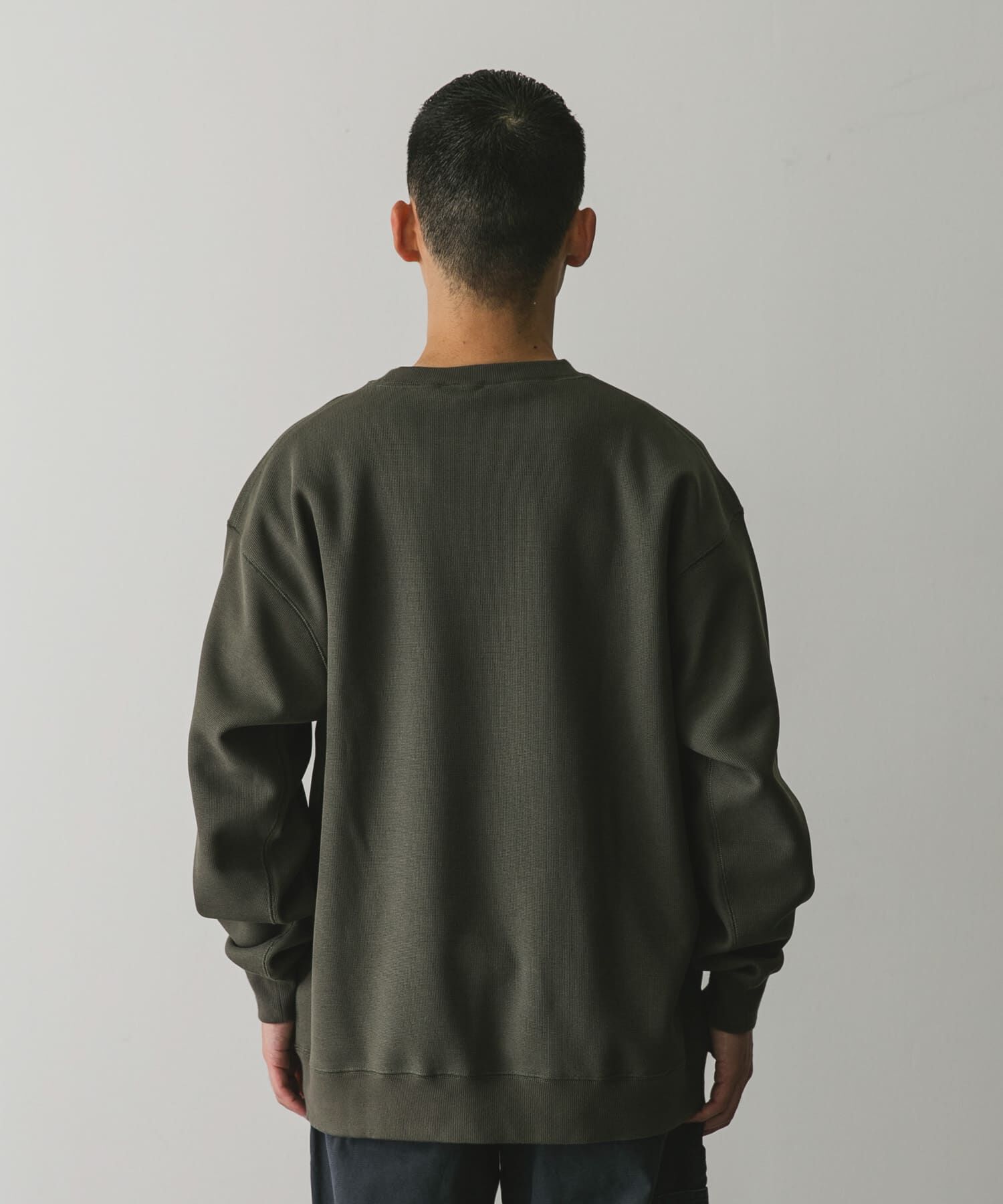 URBAN RESEARCH DOORS「『XLサイズ/WEB限定』ワッフルフリース クルーネック プルオーバー」|Tシャツ・カットソー|