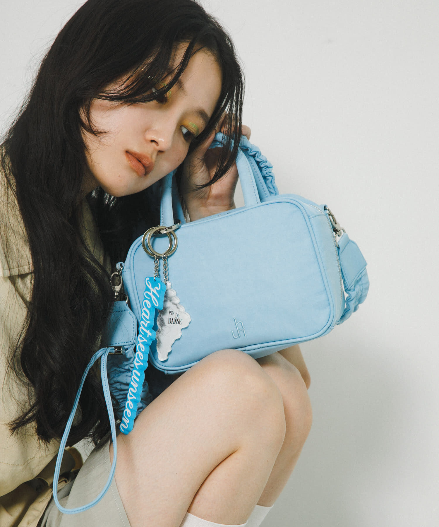 RODE SKO「hun RODESKO　Gather boston」|ボストンバッグ|ライトブルー