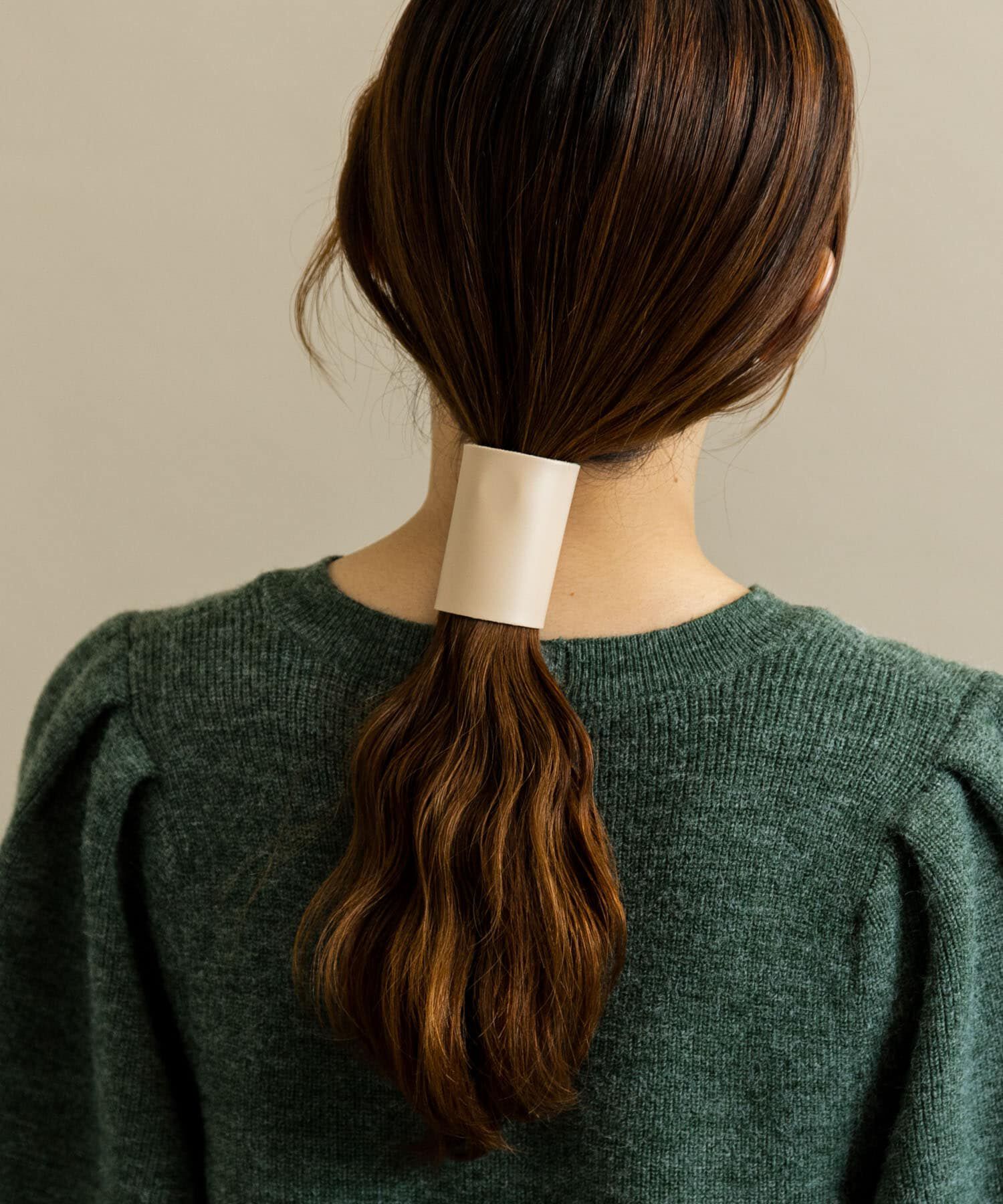 SMELLY「フェイクレザーヘアカフセット」|ヘアゴム・シュシュ|