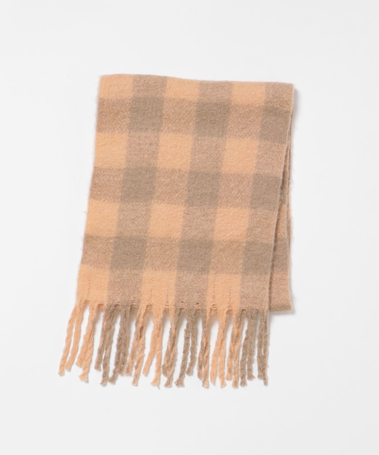 SMELLY「ブロックチェックボリュームマフラー」|マフラー|