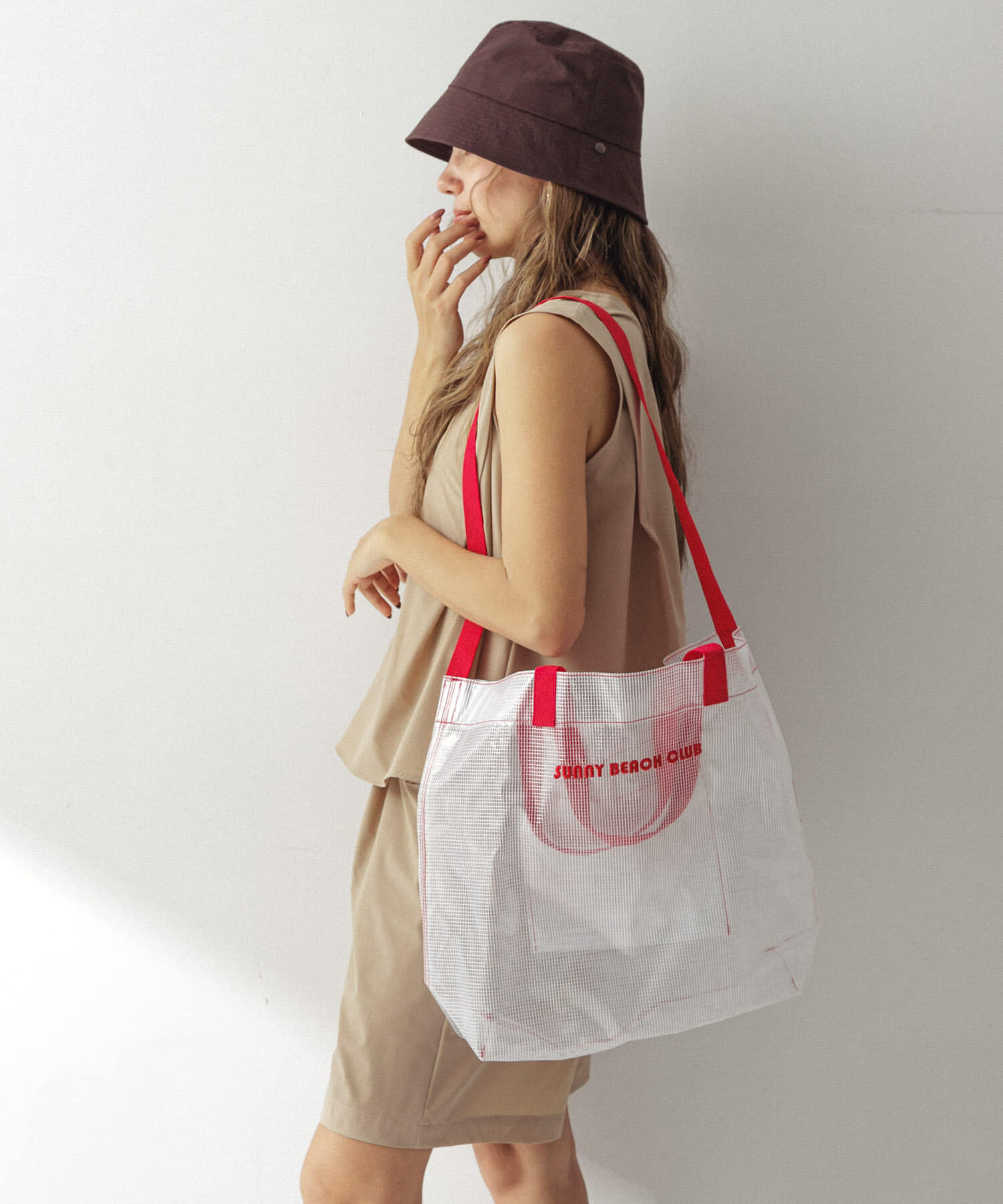 Sonny Label 「ビッグプールバッグ」|トートバッグ|ホワイト