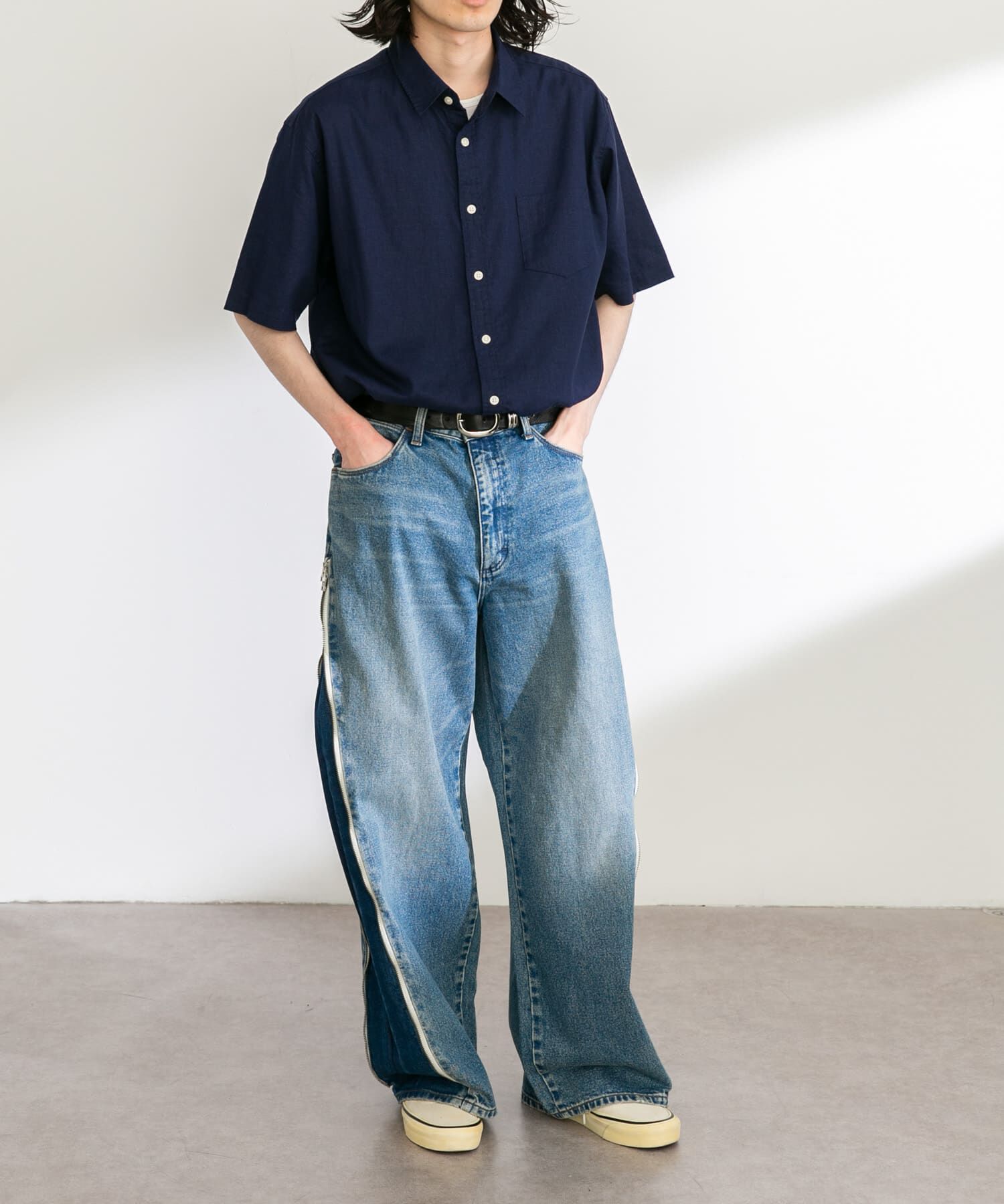 Sonny Label 「Wrangler　WREMAKE SIDE ZIP FLARE」|デニム|