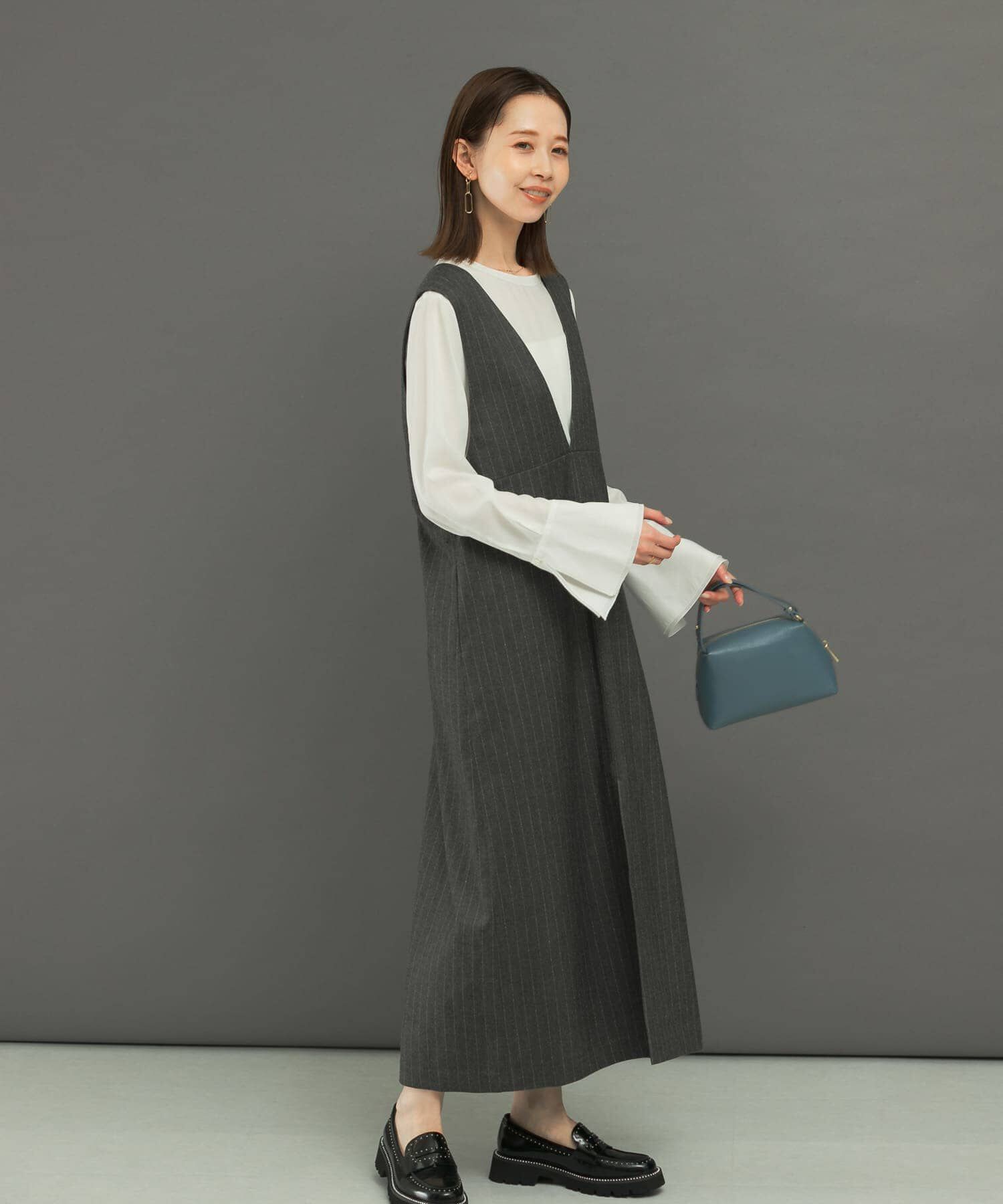 URBAN RESEARCH ROSSO「ディープVネックストライプワンピース」|ワンピース|