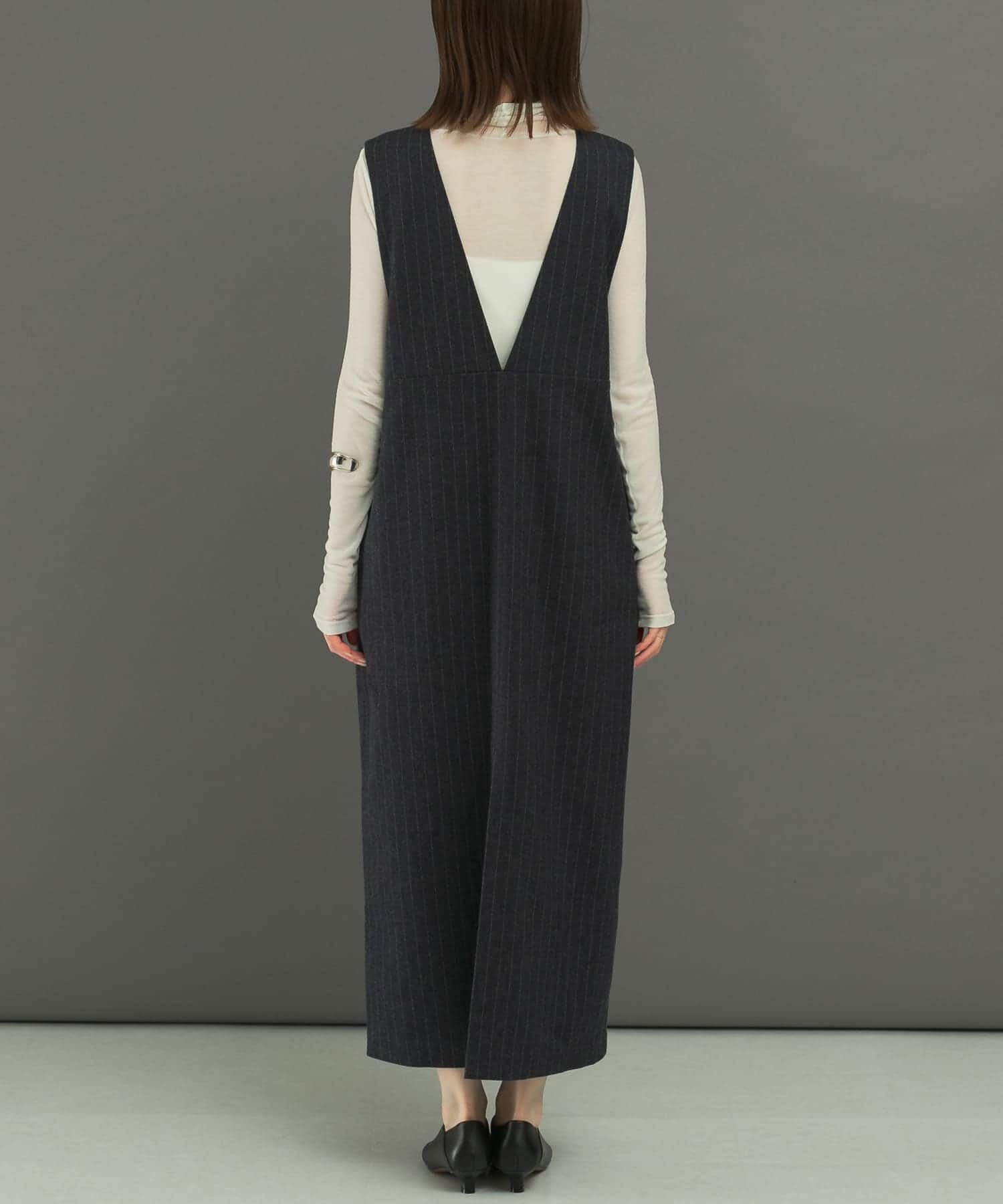 URBAN RESEARCH ROSSO「ディープVネックストライプワンピース」|ワンピース|