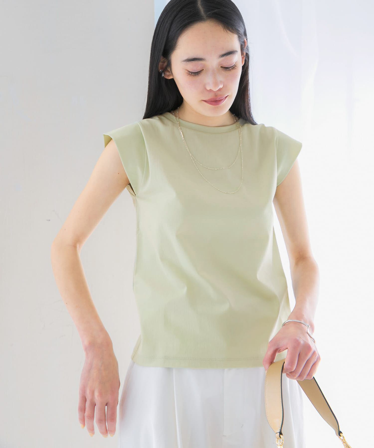 URBAN RESEARCH ROSSO「クールタッチスーピマコットンフレンチTシャツ」|Tシャツ・カットソー|