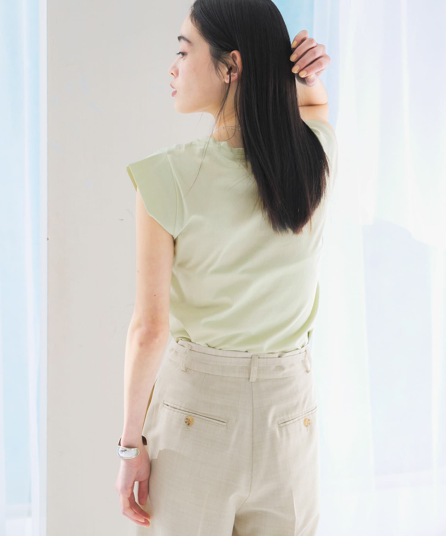 URBAN RESEARCH ROSSO「クールタッチスーピマコットンフレンチTシャツ」|Tシャツ・カットソー|