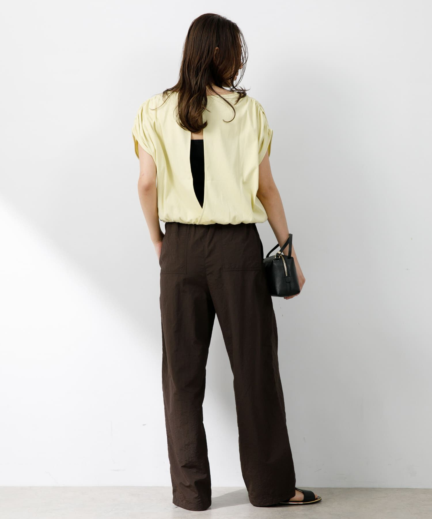 URBAN RESEARCH ROSSO「『UR TECH』F by ROSSO　UVCUTバックオープンクロップドTシャツ」|Tシャツ・カットソー|