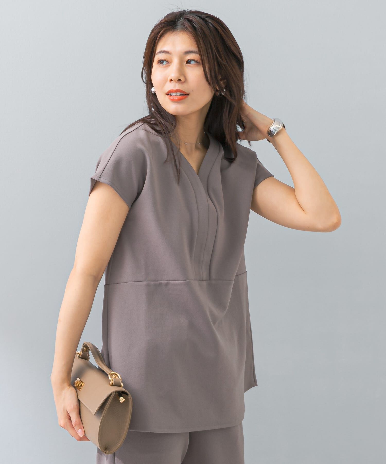 URBAN RESEARCH ROSSO「F by ROSSO　クールタッチペプラムプルオーバー+イージーパンツ」|その他|