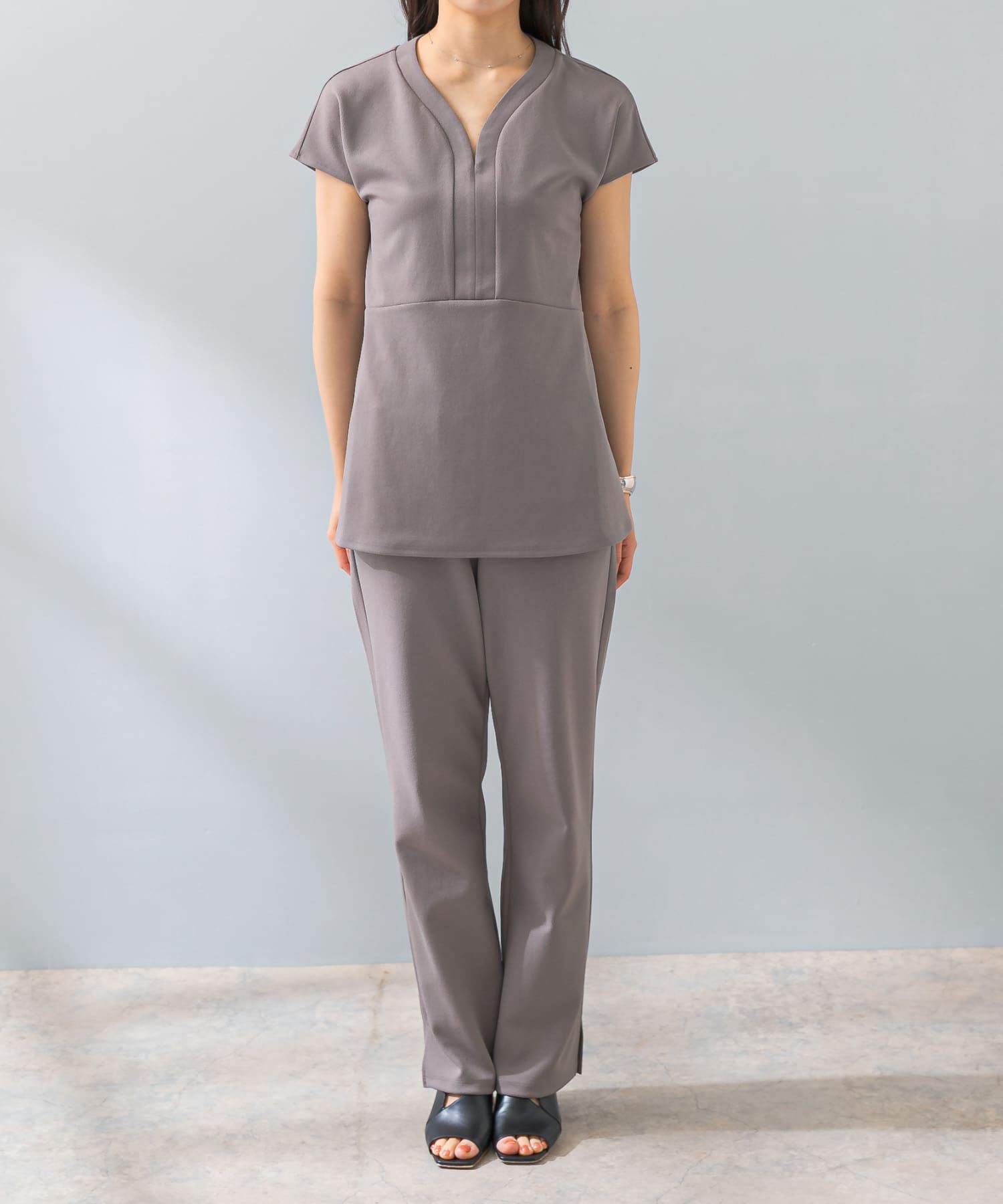 URBAN RESEARCH ROSSO「F by ROSSO　クールタッチペプラムプルオーバー+イージーパンツ」|その他|