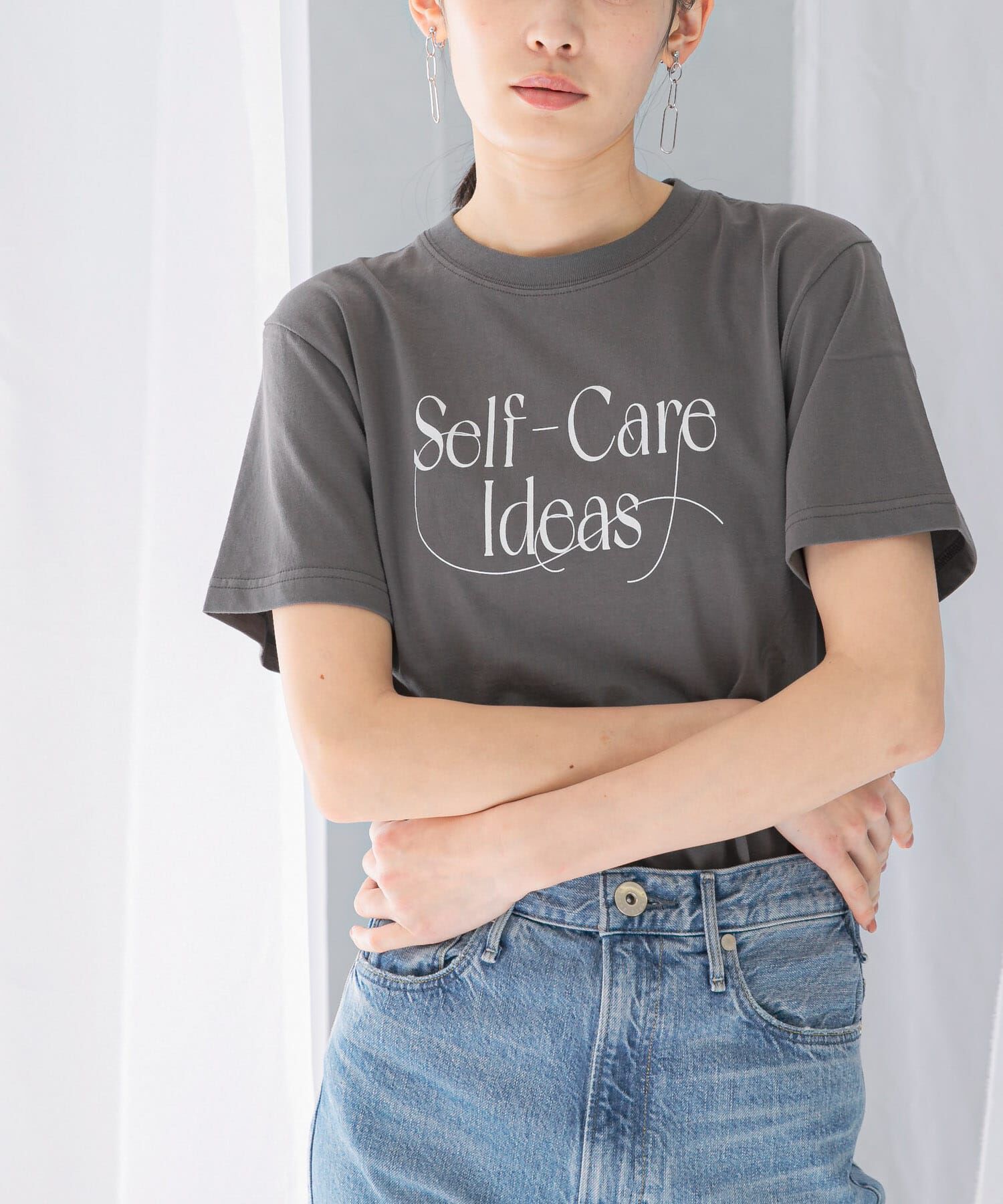 URBAN RESEARCH ROSSO「WAVEUNION　SELF CARE IDEA T-SHIRTS」|Tシャツ・カットソー|グレー