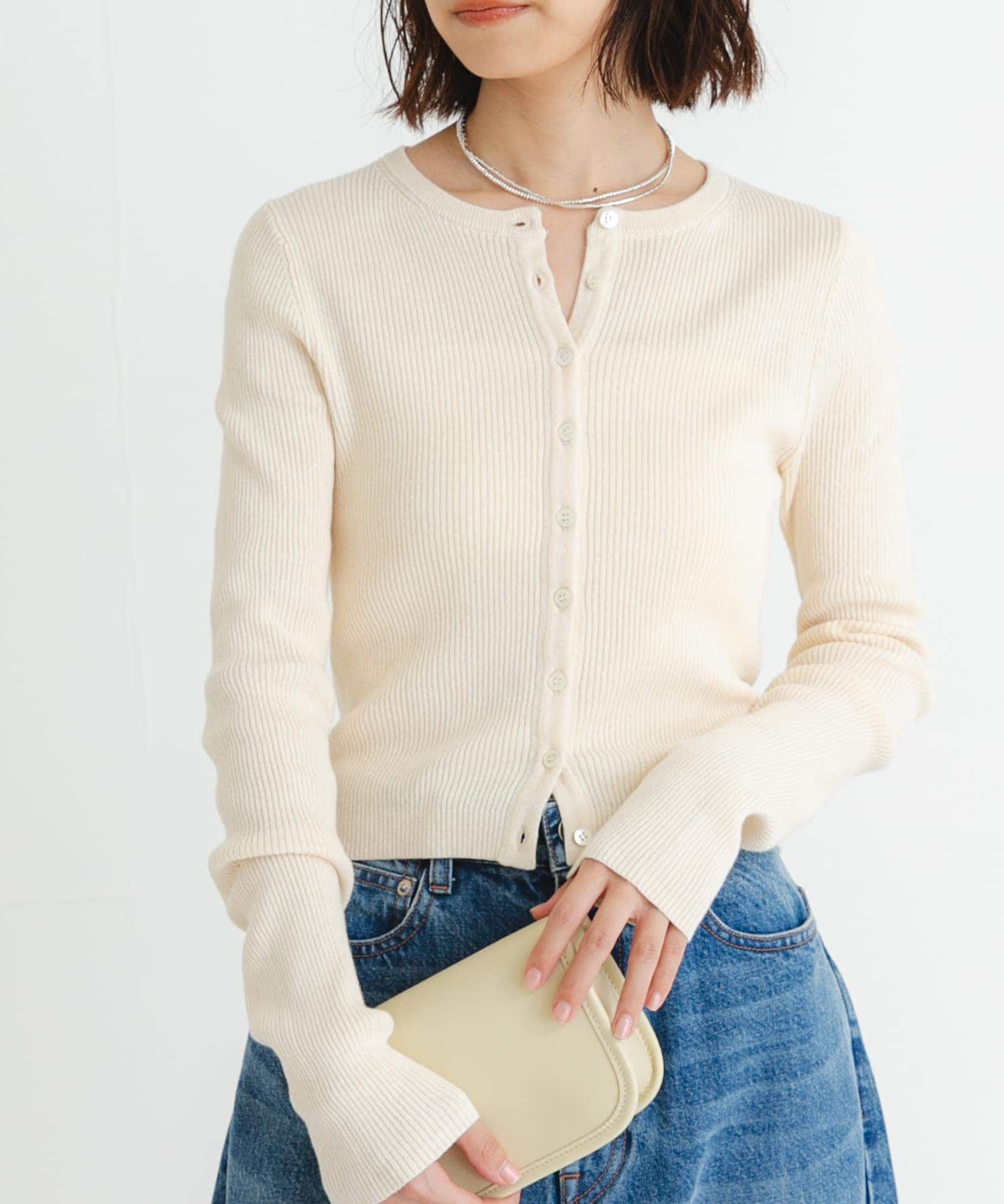 URBAN RESEARCH「UR TECH メランジコットンカーディガン」|ニット・セーター|