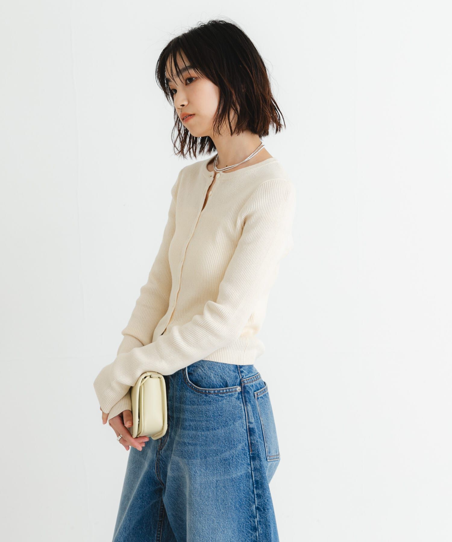 URBAN RESEARCH「UR TECH メランジコットンカーディガン」|ニット・セーター|