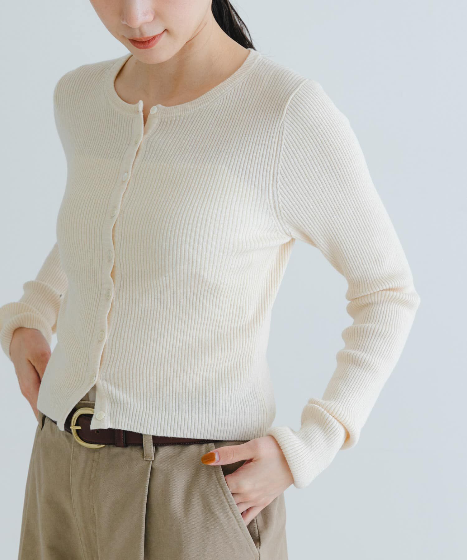 URBAN RESEARCH「UR TECH メランジコットンカーディガン」|ニット・セーター|