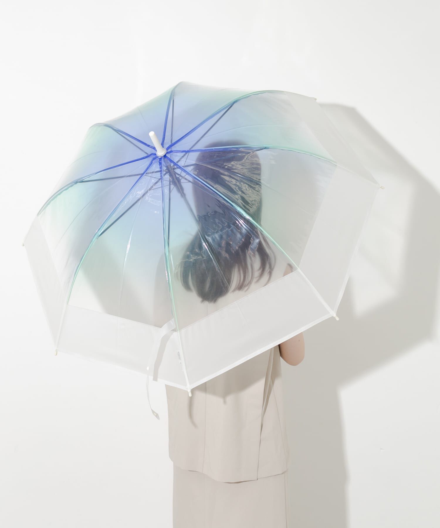 SMELLY「Wpc.　切り継ぎグラデーションアンブレラ」|傘|