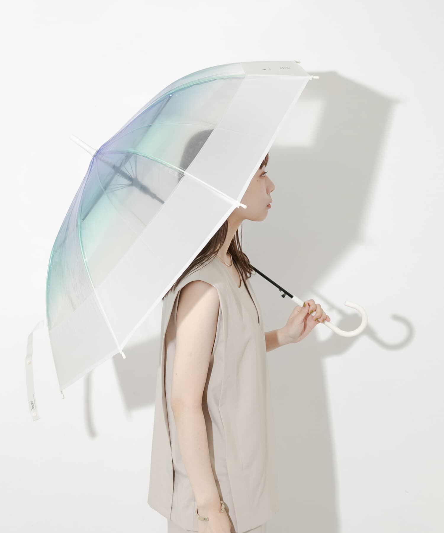 SMELLY「Wpc.　切り継ぎグラデーションアンブレラ」|傘|