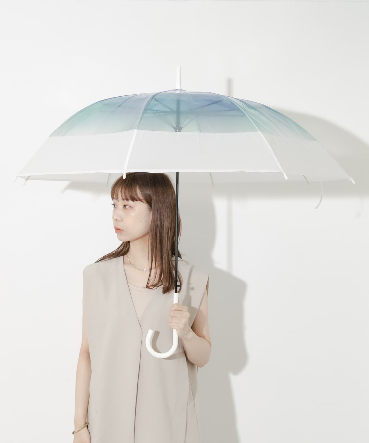 SMELLY「Wpc.　切り継ぎグラデーションアンブレラ」|傘|