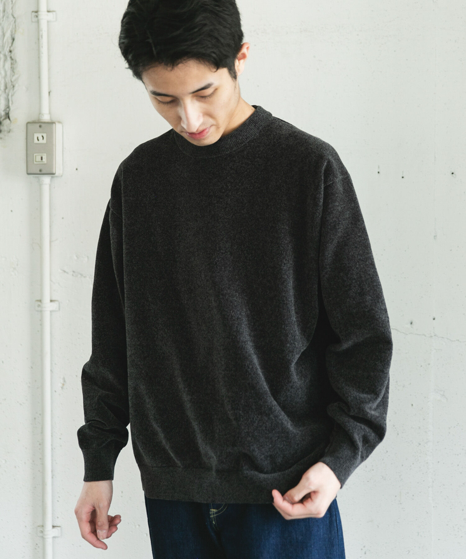 URBAN RESEARCH DOORS「モールニットプルオーバー」|ニット・セーター|