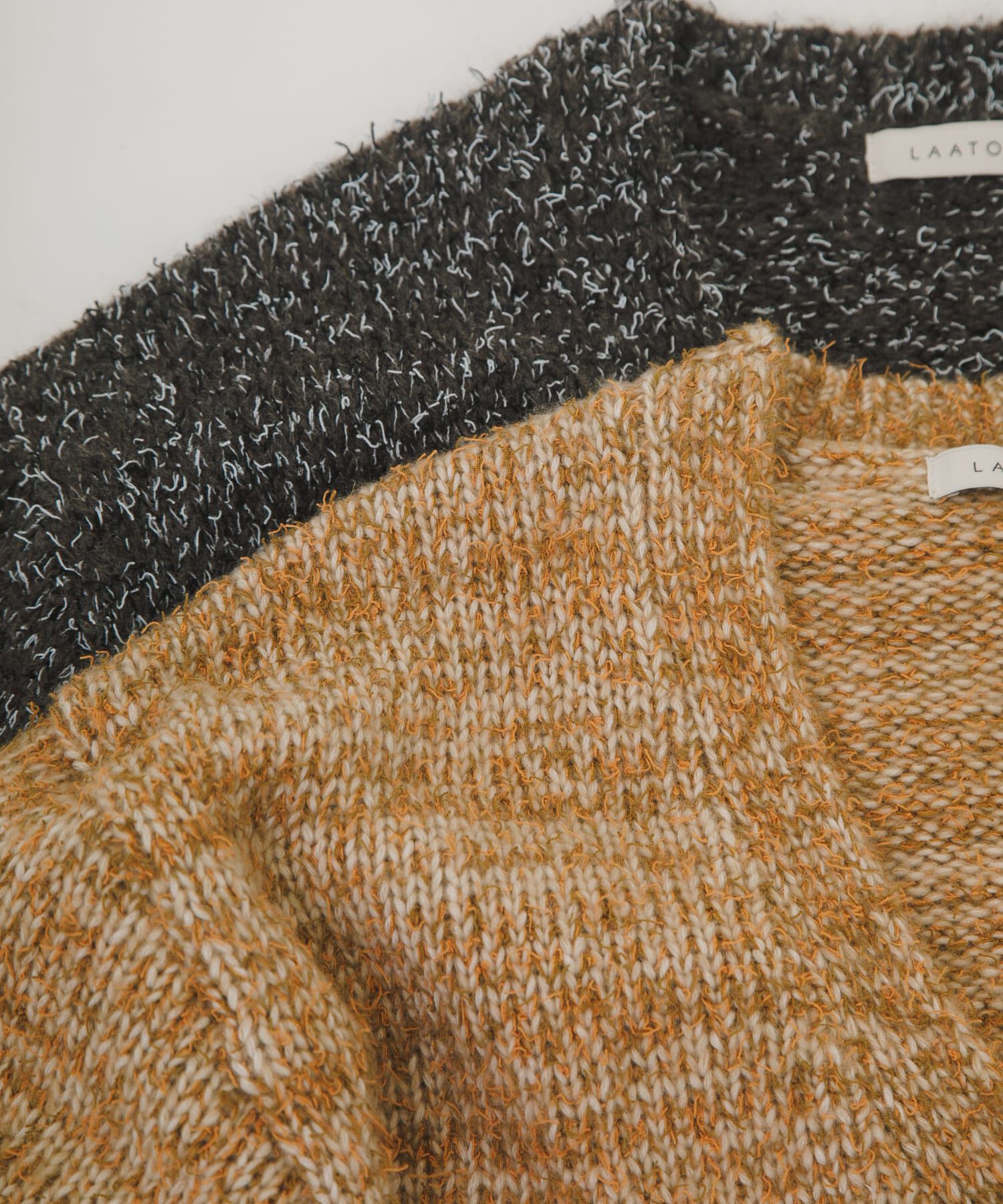 LAATO「mix loose cardigan」|カーディガン|