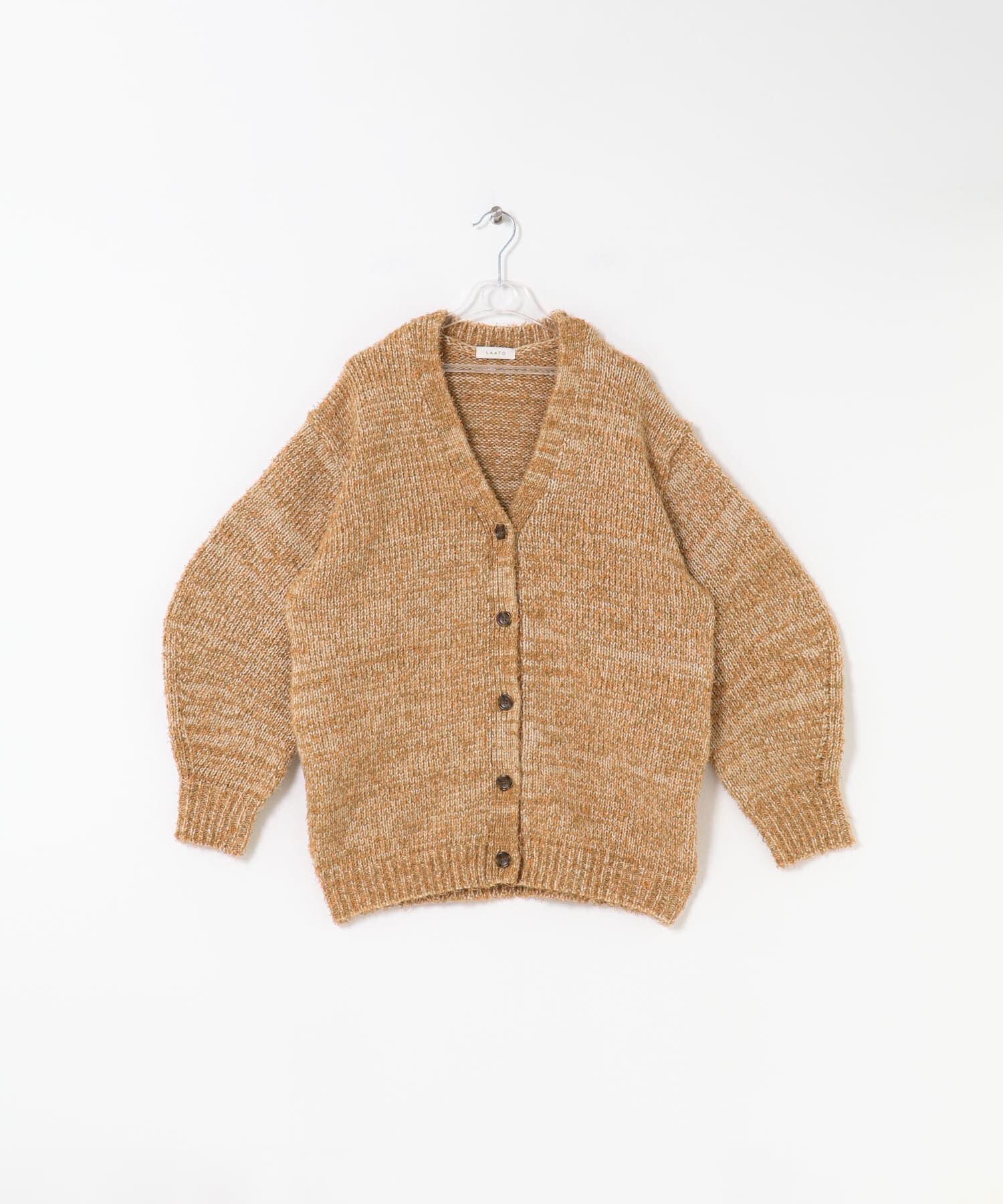 LAATO「mix loose cardigan」|カーディガン|
