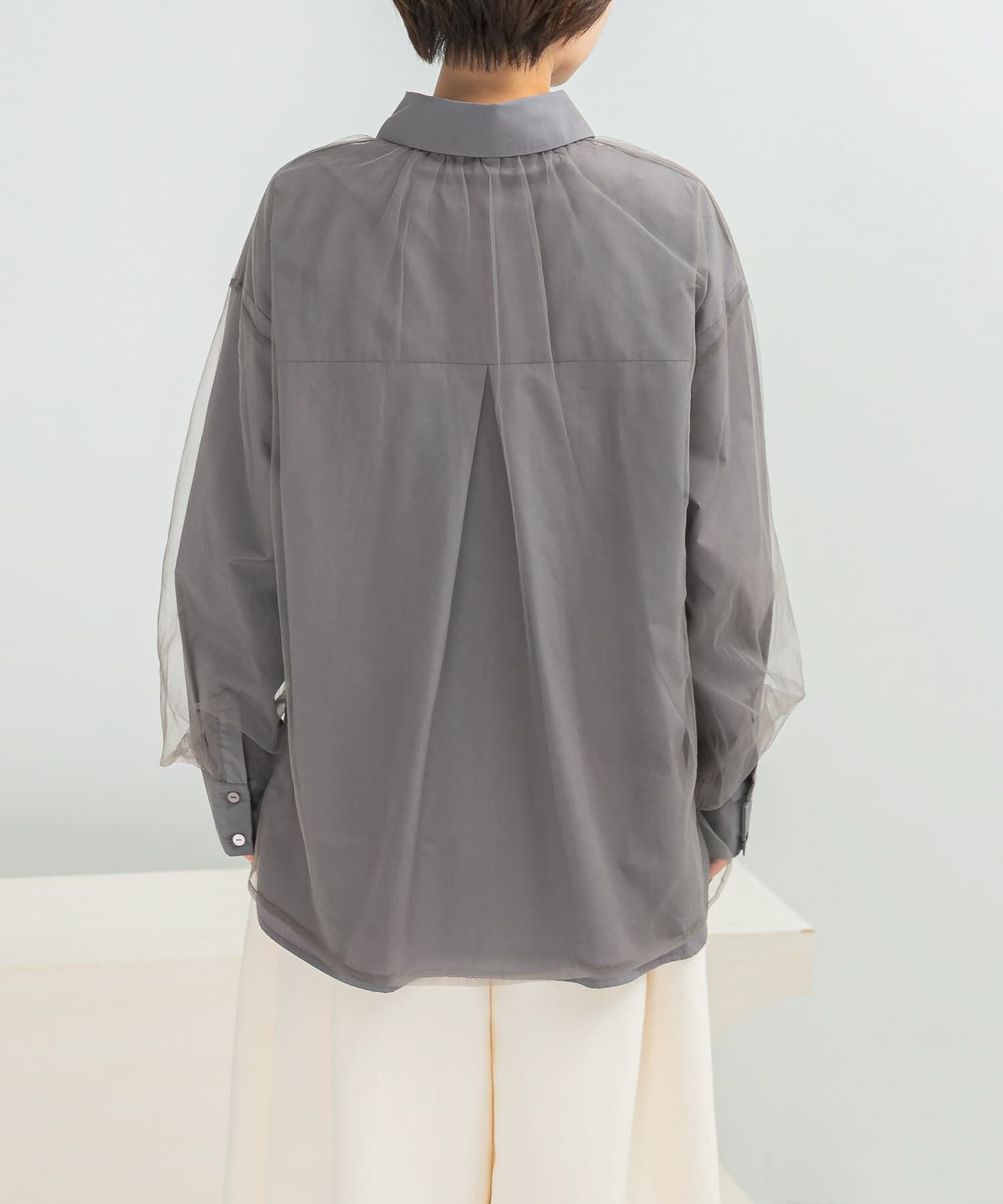 URBAN RESEARCH ROSSO「Torrazzo Donna　Sheer Tulle Shirt」|シャツ・ブラウス|