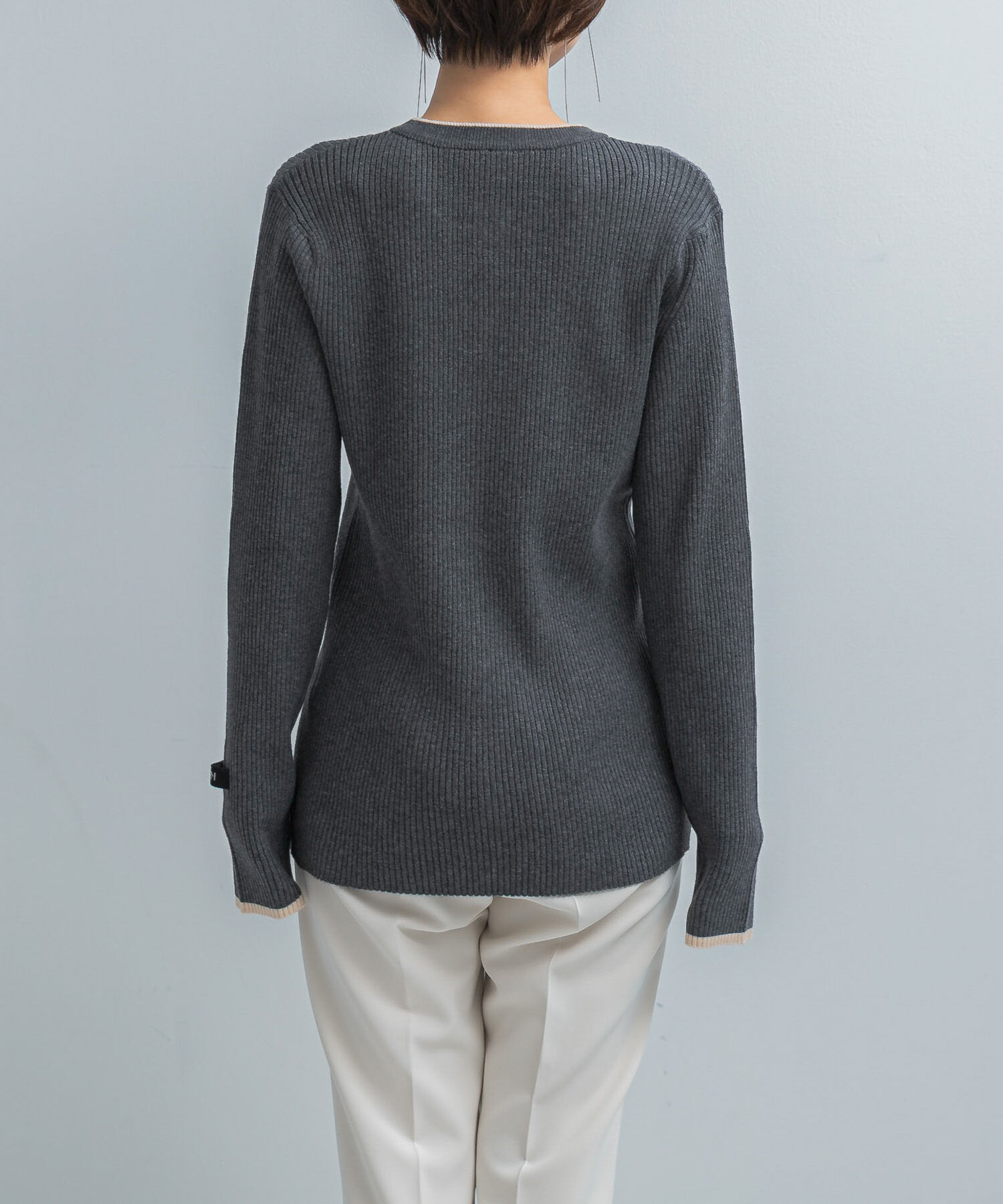 URBAN RESEARCH ROSSO「YENN　WOOL RIB CREW CARDIGAN」|カーディガン|