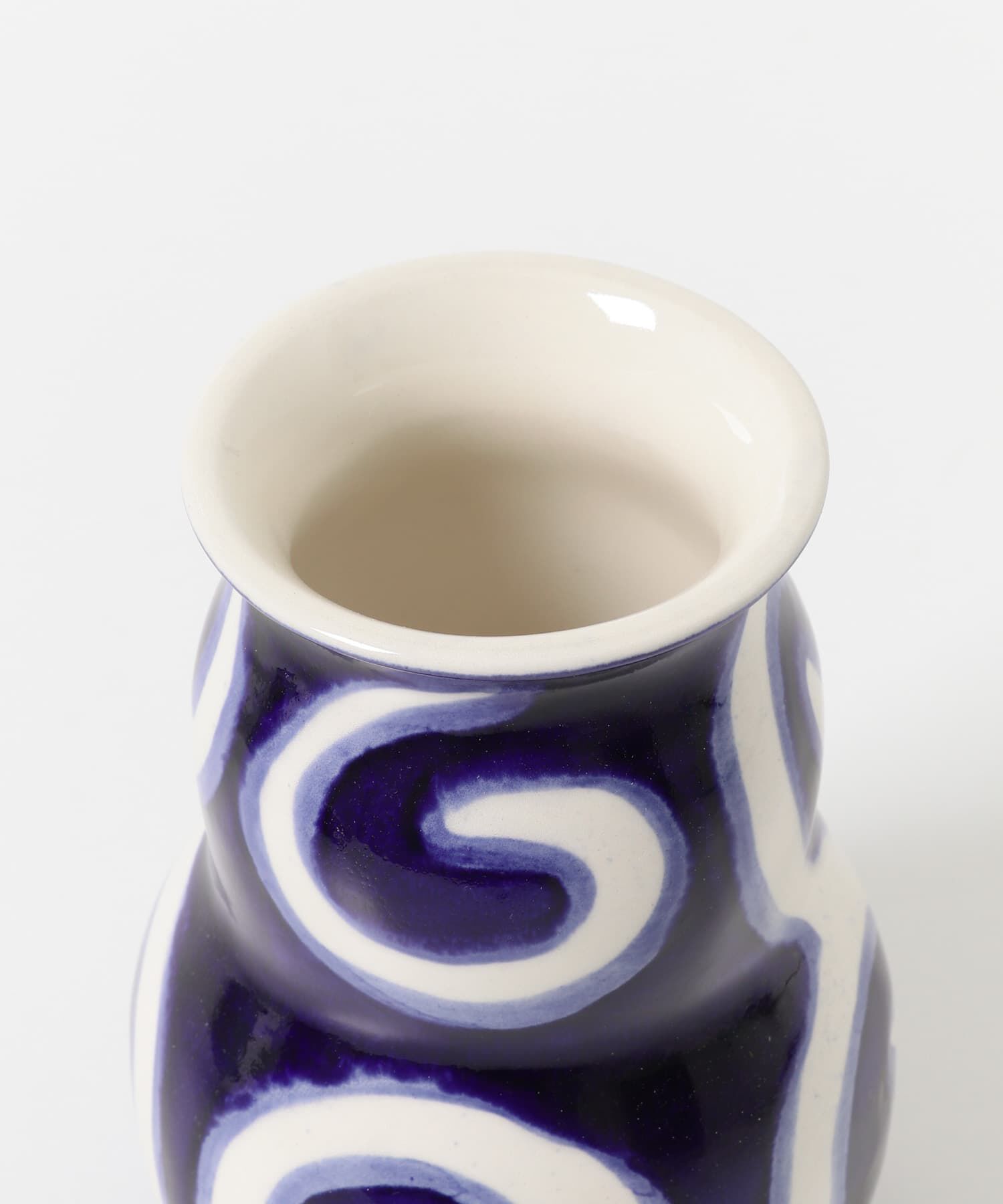 URBAN RESEARCH DOORS「KAHLER　Tulle ベース (ブルー) H13cm」|フラワーベース|