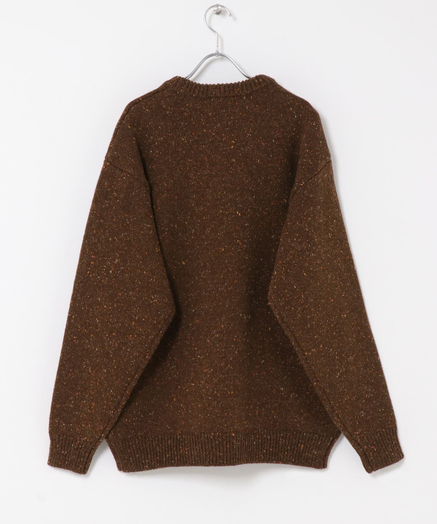 URBAN RESEARCH DOORS「ウールブレンドネップクルーネックニット」|ニット・セーター|