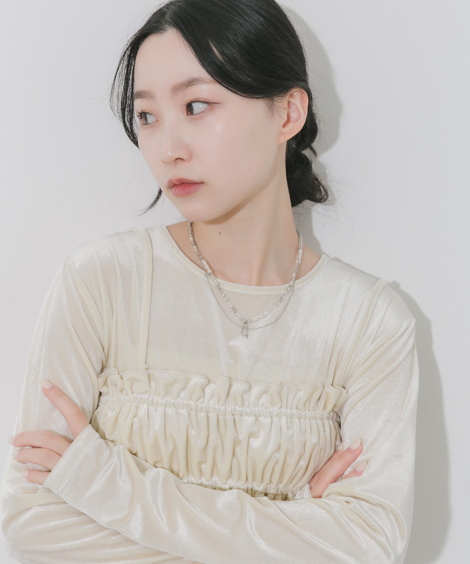 SMELLY「マルチビーズレイヤードネックレス」|ネックレス|