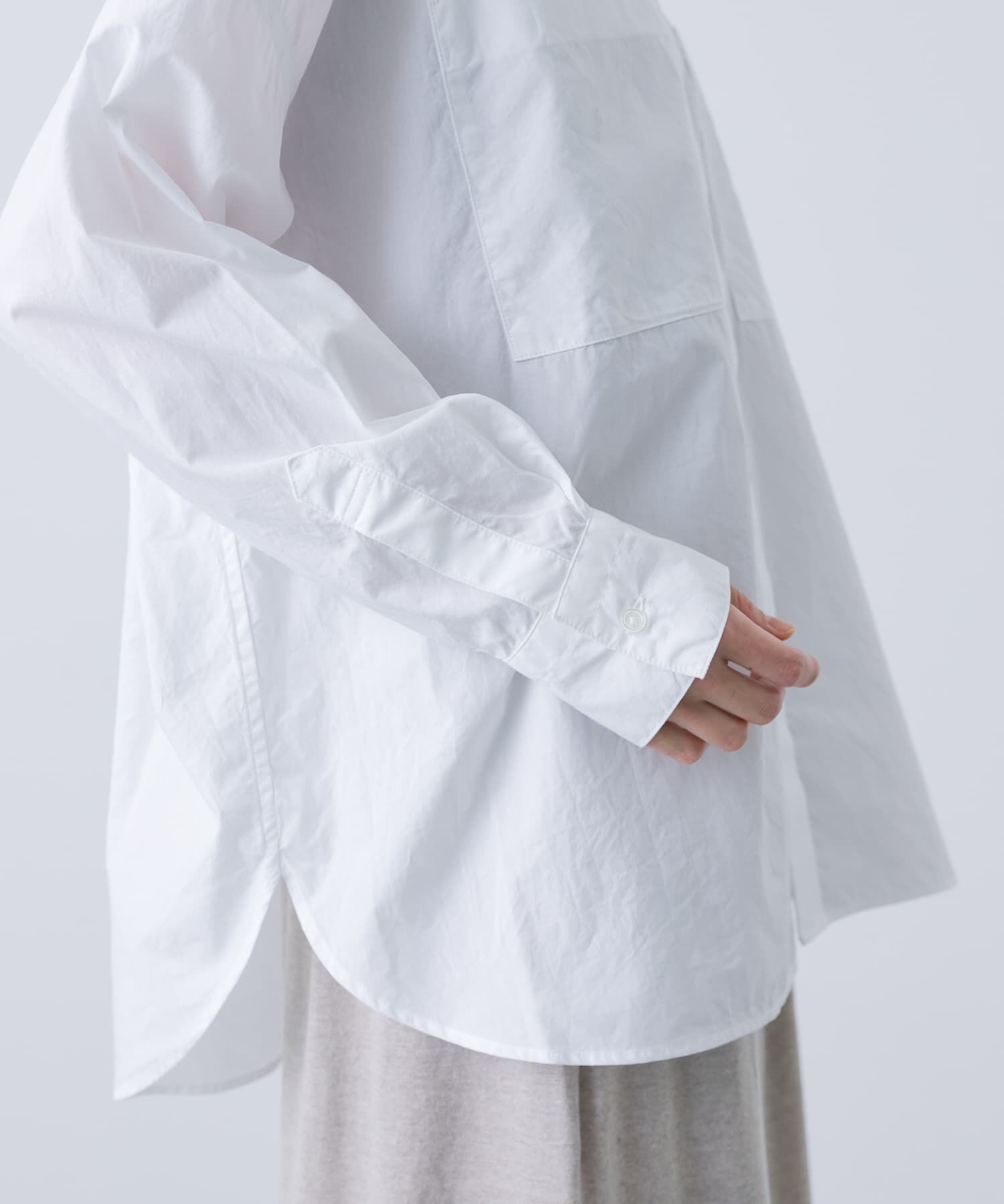 かぐれ「コットンダブルポケットワイドシャツ」|シャツ・ブラウス|