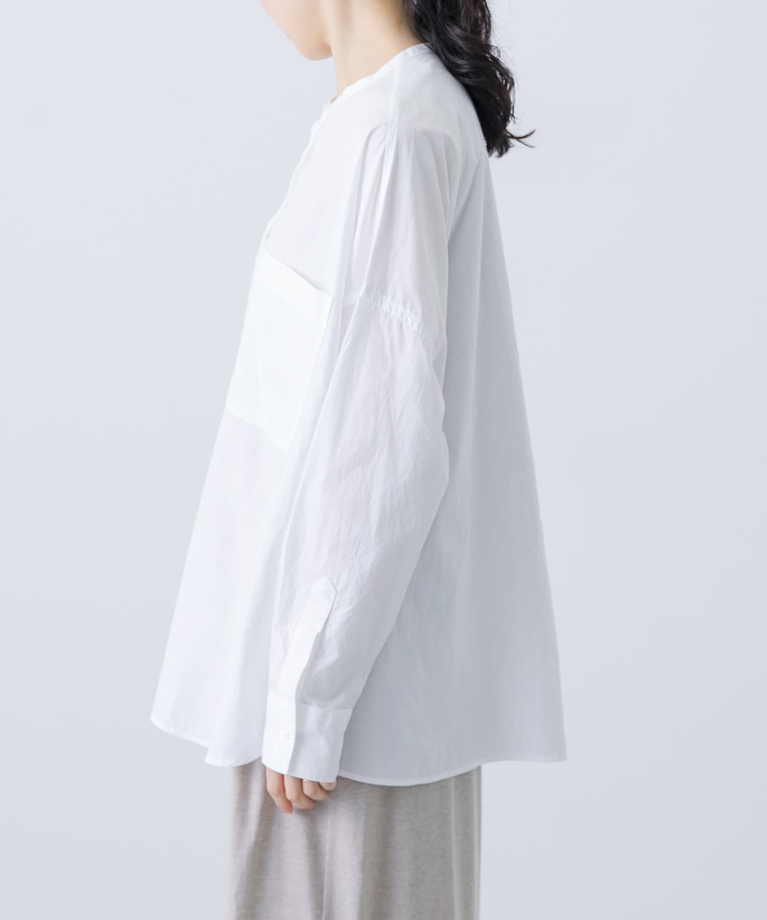 かぐれ「コットンダブルポケットワイドシャツ」|シャツ・ブラウス|