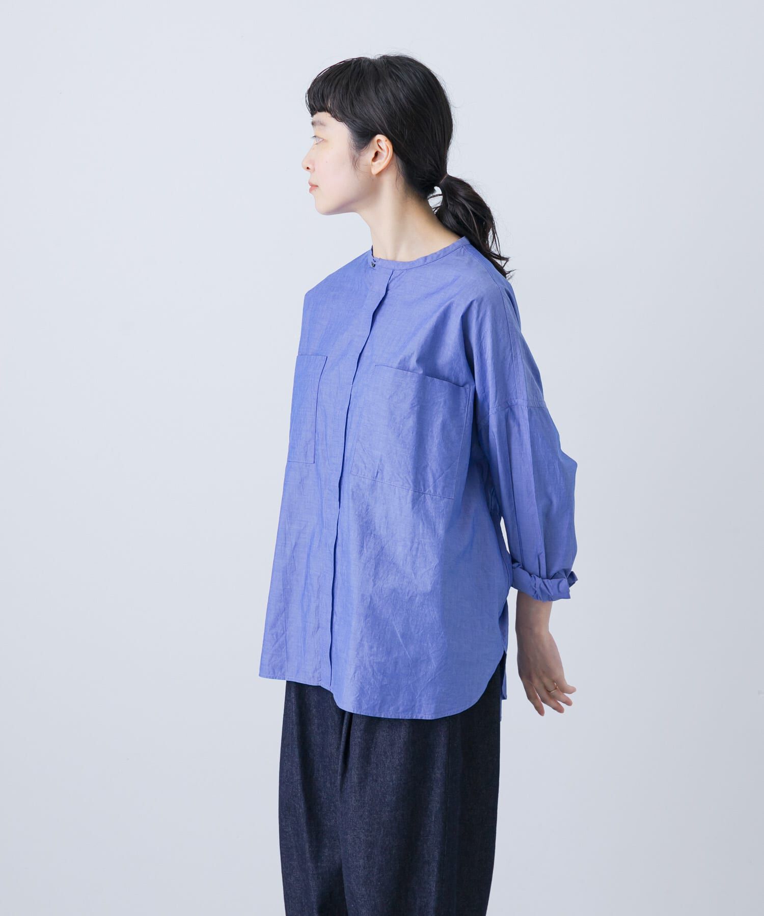 かぐれ「コットンダブルポケットワイドシャツ」|シャツ・ブラウス|