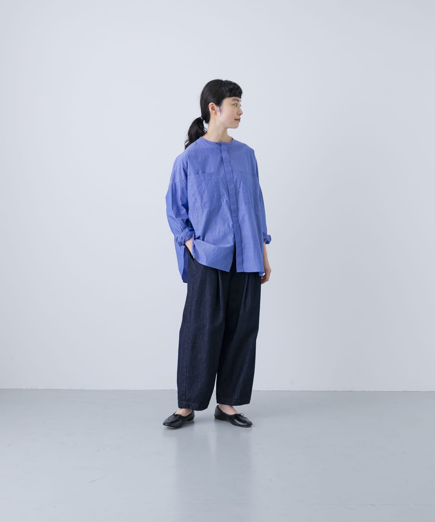 かぐれ「コットンダブルポケットワイドシャツ」|シャツ・ブラウス|