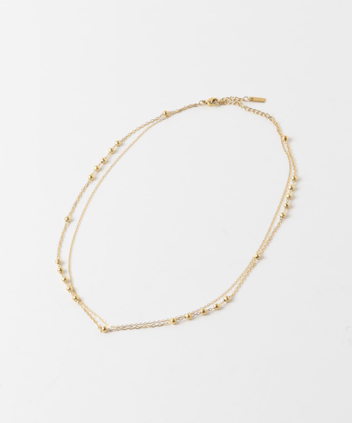 SMELLY「ステンレスボールチェーンレイヤードネックレス」|ネックレス|