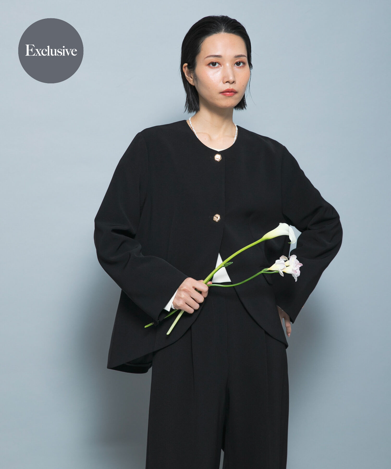 URBAN RESEARCH ROSSO「『別注』CHIGNON&times;ROSSO　ラウンドヘムジャケット」|その他|ブラック