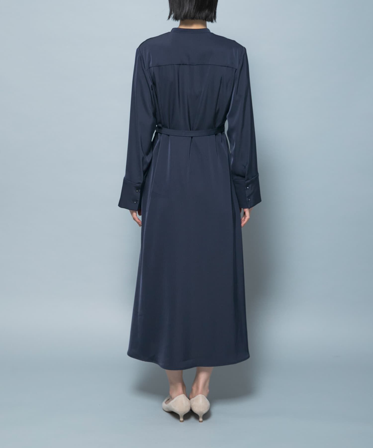 URBAN RESEARCH ROSSO「ベルト付カシュクールサテンワンピース」|ワンピース|