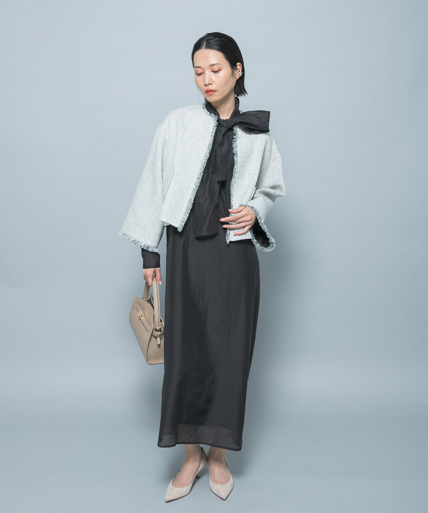 URBAN RESEARCH ROSSO「シルク混シアーオーガンジーワンピース」|ワンピース|